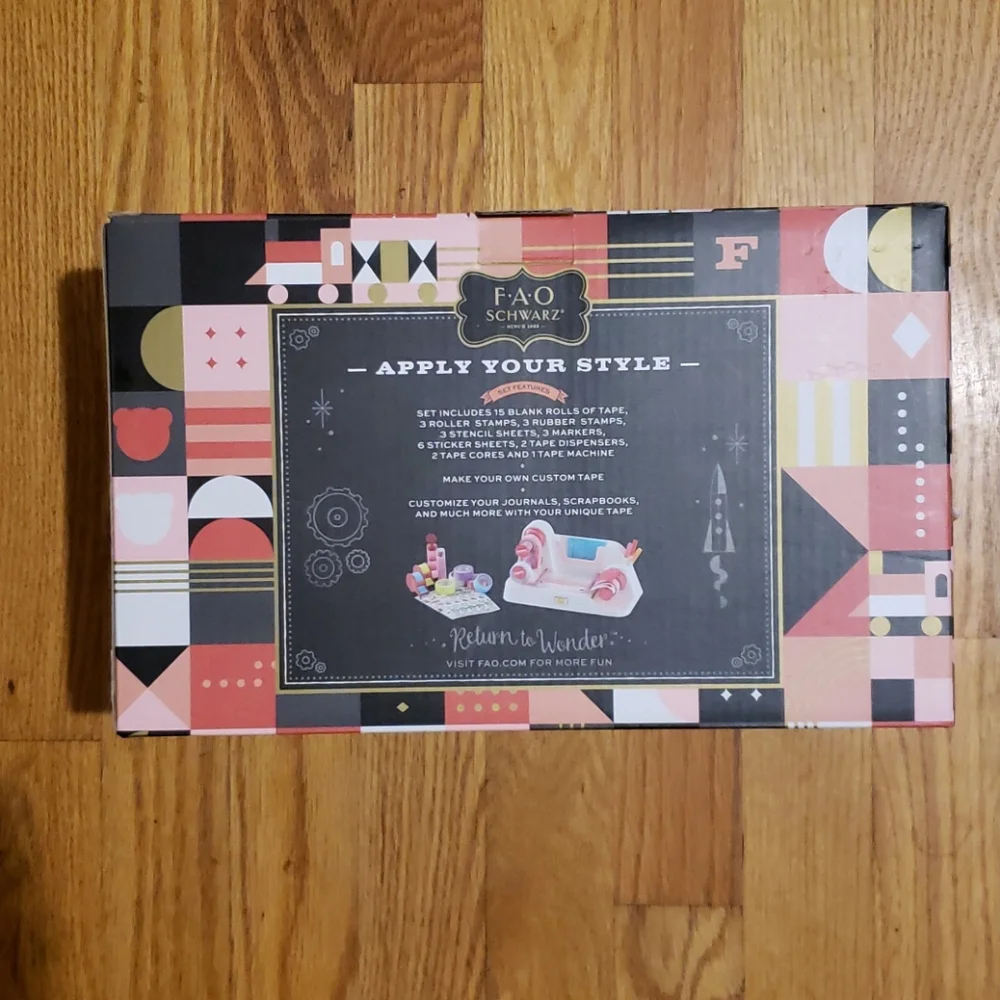 FAO Schwarz 38 Piece Washi Tape Activity Set NWT